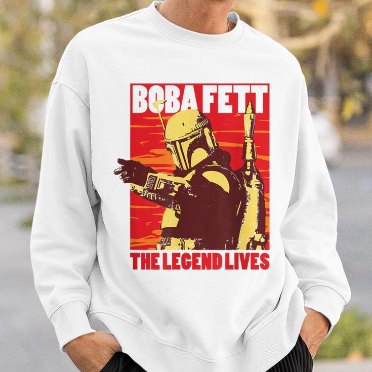 Star Wars The Book Of Boba Fett The Legend Lives Poster V-2 Sweatshirt Gifts for Him