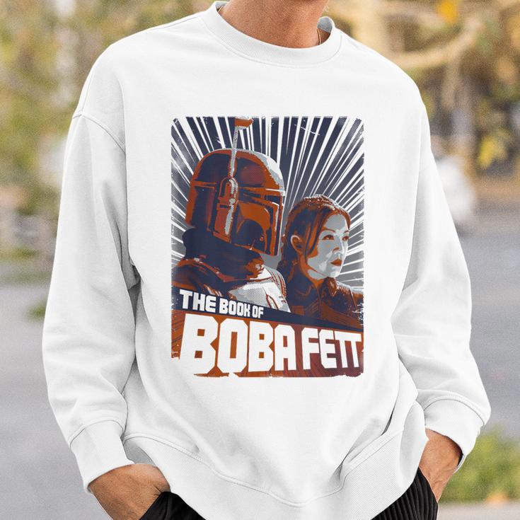Star Wars The Book Of Boba Fett Retro Graphic Poster Sweatshirt Gifts for Him Star Wars The Book Of Boba Fett Retro Graphic Poster Sweatshirt Gifts for Him