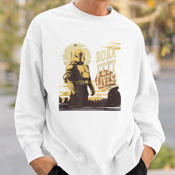 Star Wars The Book Of Boba Fett Tonal Portrait Sweatshirt Gifts for Him Star Wars The Book Of Boba Fett Tonal Portrait Sweatshirt Gifts for Him