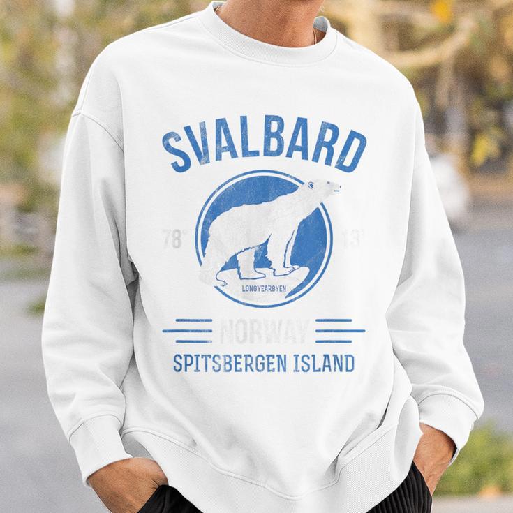 Svalbardpitzbergen ホッキョクグマ ロングイヤービーン ノルウェー ホッキョクグマ スウェットシャツ 彼への贈り物