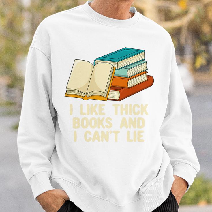Like Thick Books Cant Lie Happiness Reading Positive Premium Tri-Blend Sweatshirt Gifts for Him