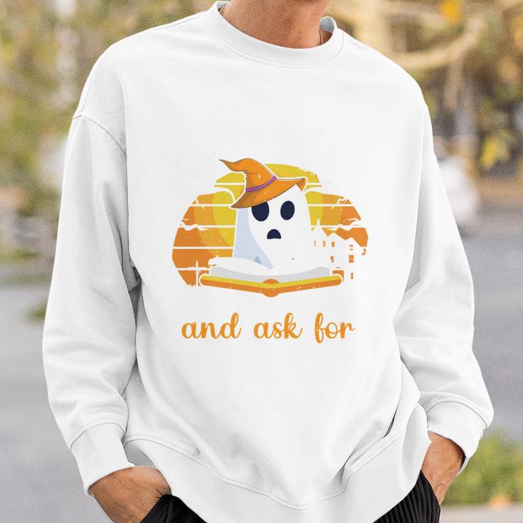 Trick Or Treating Ask For Books Halloween Book Lover Reading Sweatshirt Gifts for Him Trick Or Treating Ask For Books Halloween Book Lover Reading Sweatshirt Gifts for Him