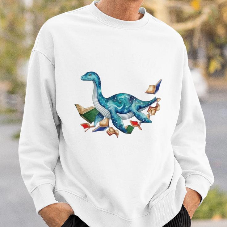 Unearth A Story Summer Reading 2026 Cute Plesiosaurus Book Sweatshirt Gifts for Him