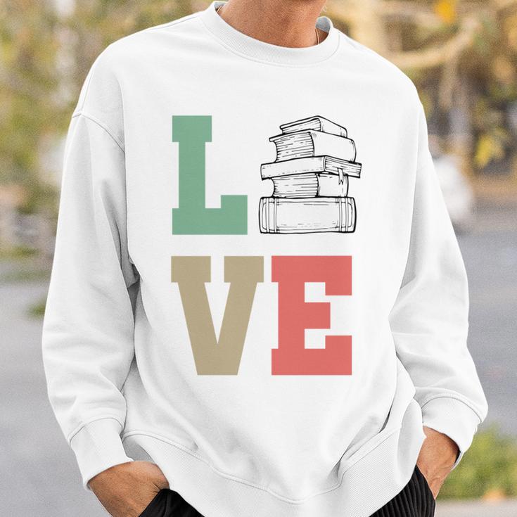 Valentines Day Book Lover Reading Sweatshirt Gifts for Him