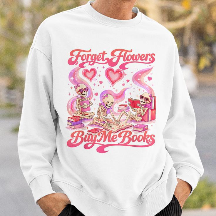 Valentines XOXO Book Lover Forgets Flowers Buys Me Books Sweatshirt Gifts for Him