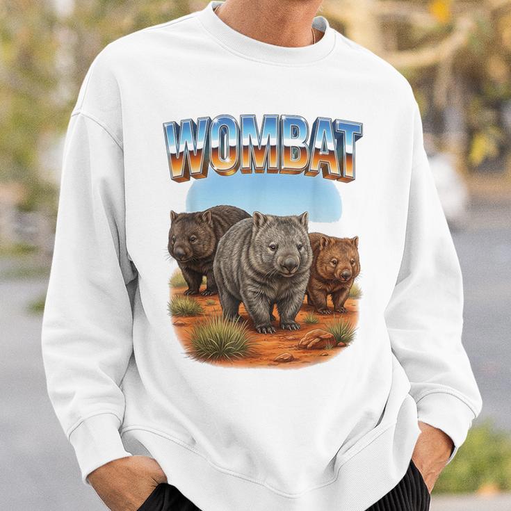 Wombat ヴィンテージ 70年代 90年代 レトロ ウォンバット 動物愛好家 ウォンバット スウェットシャツ 彼への贈り物