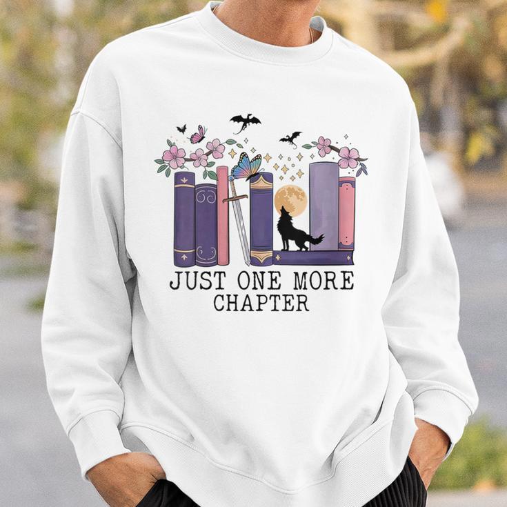 Women's Just One More Chapter Romantasy Book Dragon Bookworm Bookish Sweatshirt Gifts for Him Women's Just One More Chapter Romantasy Book Dragon Bookworm Bookish Sweatshirt Gifts for Him