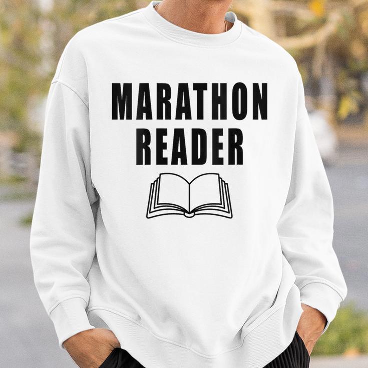 Women's Marathon Reader Book Reader Sweatshirt Gifts for Him