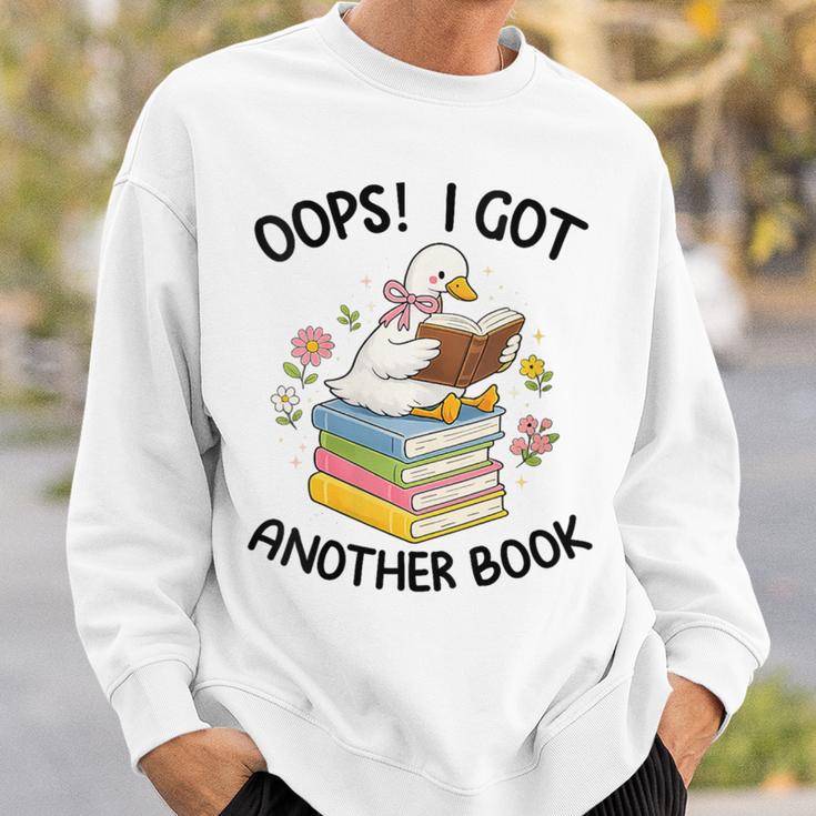 Women's Oops I Got Another Book Goose Goose Reader Women Girls Sweatshirt Gifts for Him
