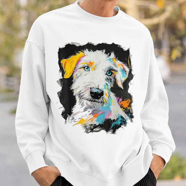 アイリッシュウルフハウンド 犬 モチーフ ペット 青い目 アイリッシュウルフハウンド スウェットシャツ 彼への贈り物
