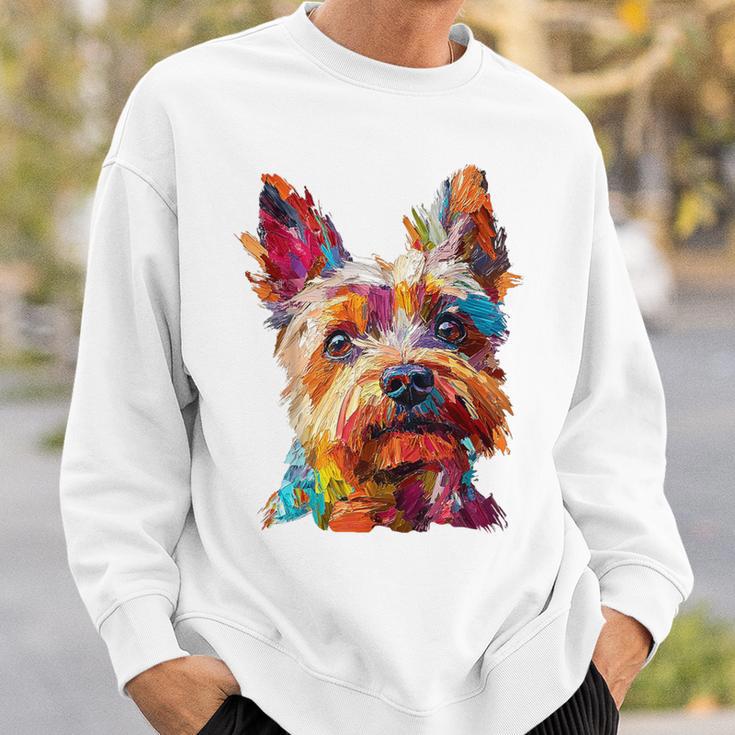 ケアンテリア 犬 モチーフ ペット イラスト ケアンテリア スウェットシャツ 彼への贈り物