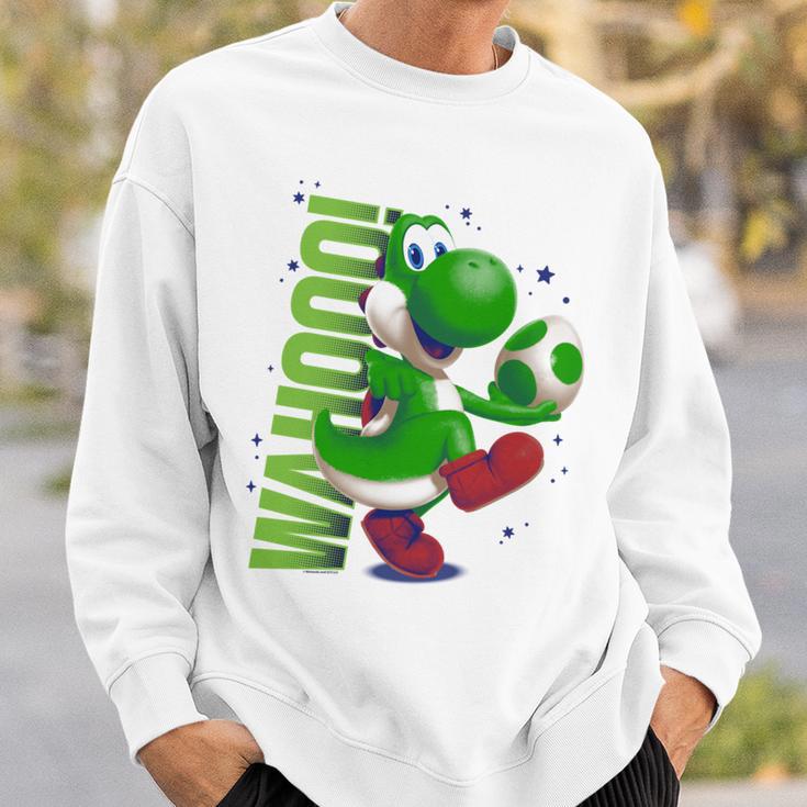 ザ・スーパーマリオギャラクシー・ムービー Action Yoshi 長袖tシャツ スウェットシャツ 彼への贈り物