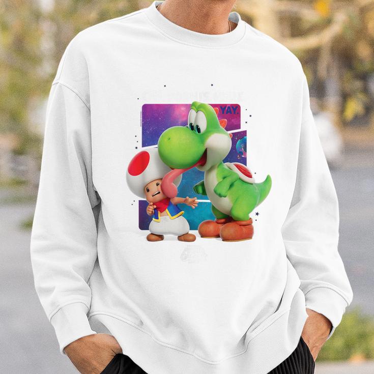ザ・スーパーマリオギャラクシー・ムービー Toad And Yoshi Galaxy Fun スウェットシャツ 彼への贈り物