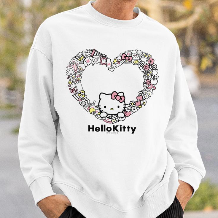 ハローキティ Usデザイン ハート 長袖tシャツ スウェットシャツ 彼への贈り物