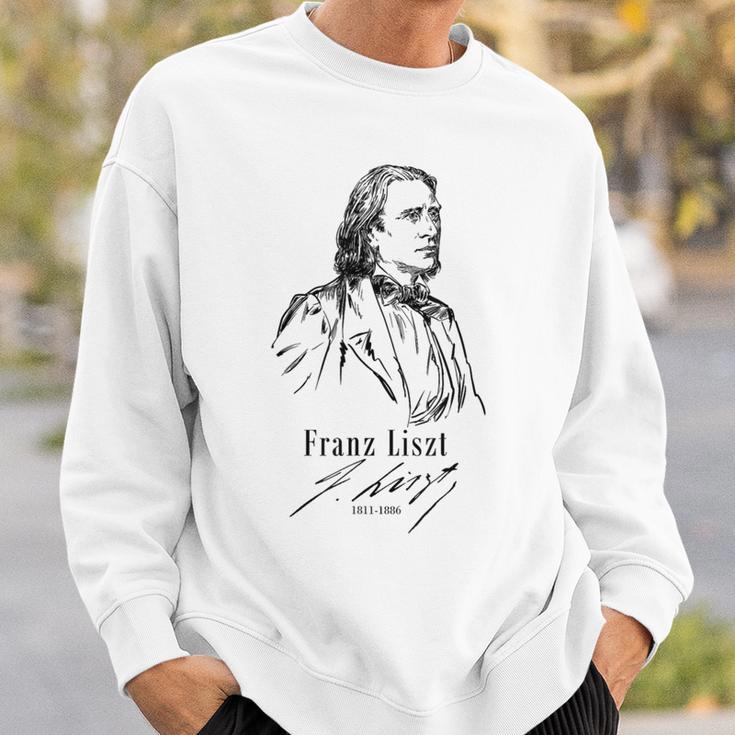 フランツ・リスト、クラシック音楽 ピアノ-Franz Liszt Classical Music-Piano スウェットシャツ 彼への贈り物