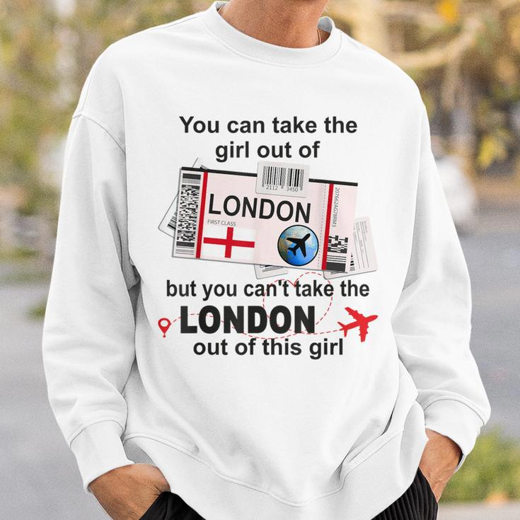 ロンドンガール ロンドン搭乗券 ロンドン スウェットシャツ 彼への贈り物