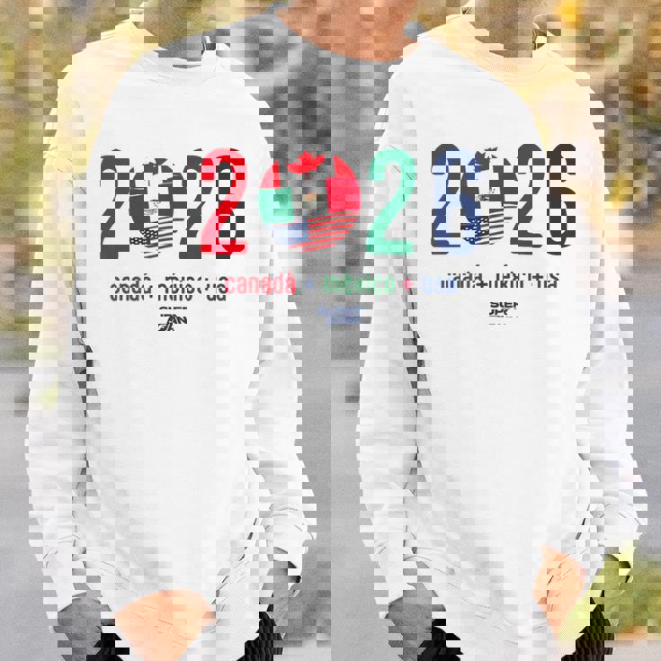 ワールドカップ2026開催国サッカーデザイン スウェットシャツ 彼への贈り物