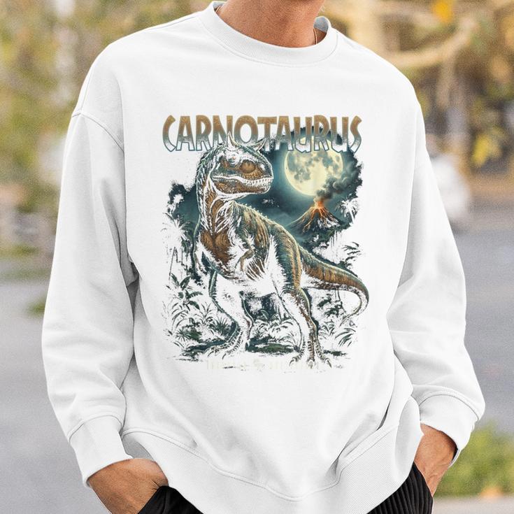 ヴィンテージ カルノタウルス 90年代 ブートレッグ恐竜 先史時代の恐竜 スウェットシャツ 彼への贈り物