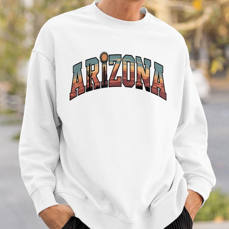 ヴィンテージアリゾナtシャツ レトロな砂漠のサグアロサボテン スウェットシャツ 彼への贈り物
