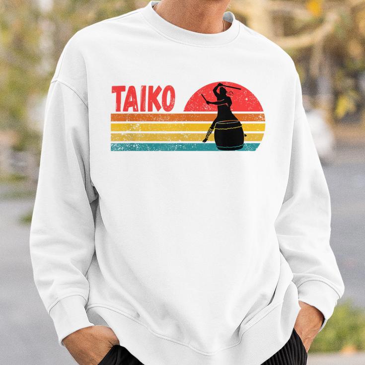 ヴィンテージサンセット太鼓ドラマー スウェットシャツ 彼への贈り物