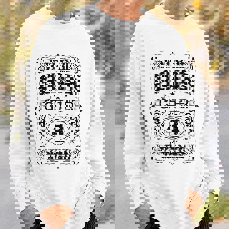 私たちは一緒にゴールデンです 40周年結婚40周年 スウェットシャツ 彼への贈り物