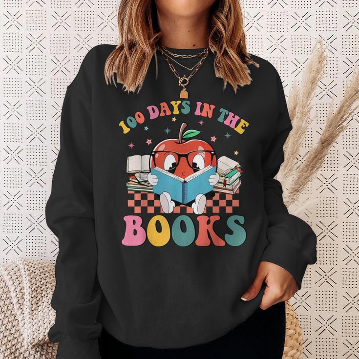 100 Days In The Books Reading Lover 100th Day Of School Sweatshirt Gifts for Her
