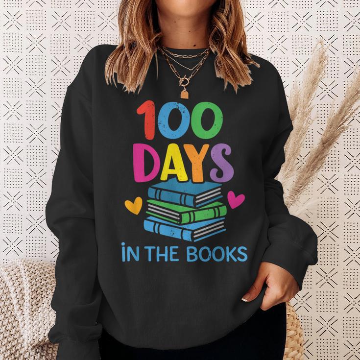 100 Days In The Books School Celebration Sweatshirt Gifts for Her