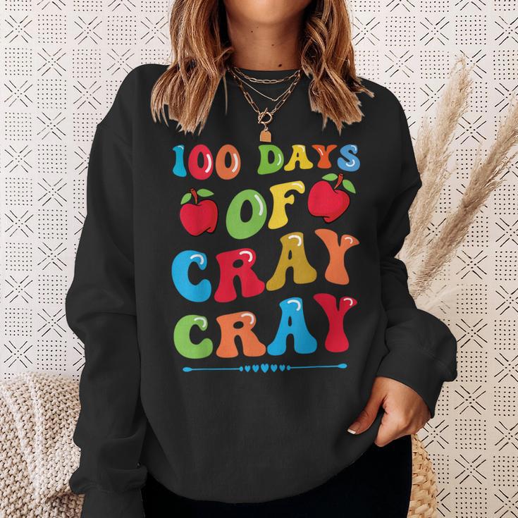 100 Days Of Cray Cray Apples And Books Sweatshirt Gifts for Her