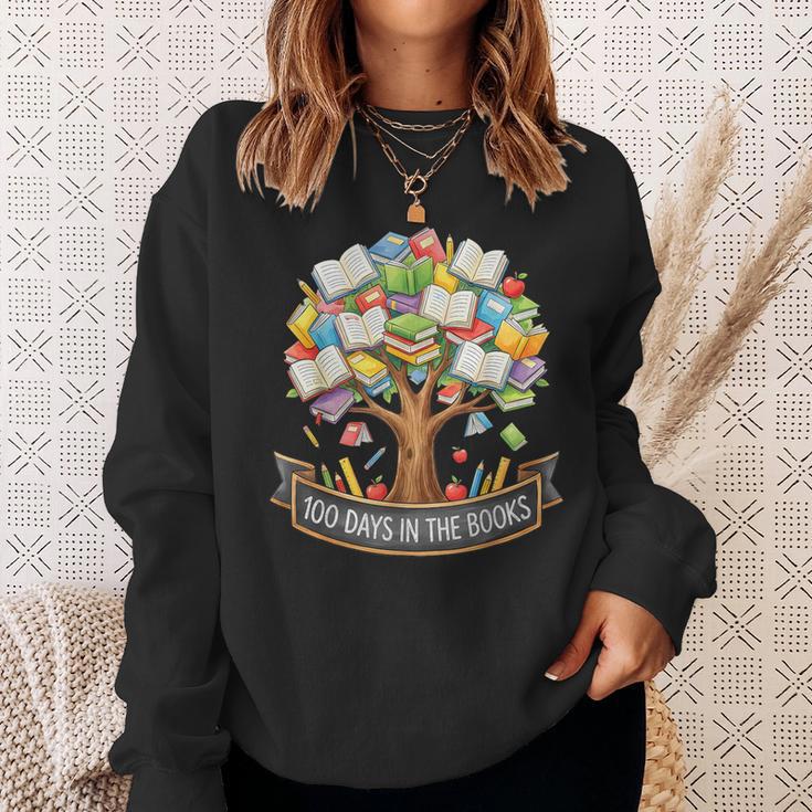 100 Days Of School In The Books Librarian Reading Teacher Sweatshirt Gifts for Her