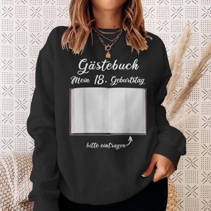 18th Birthday Guestbook Record Hie Party Sweatshirt Gifts for Her