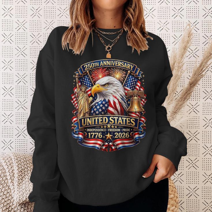 250 Anniversary Usa Patriotic Flag 250Th 4Th Of July Sweatshirt Gifts for Her 250 Anniversary Usa Patriotic Flag 250Th 4Th Of July Sweatshirt Gifts for Her