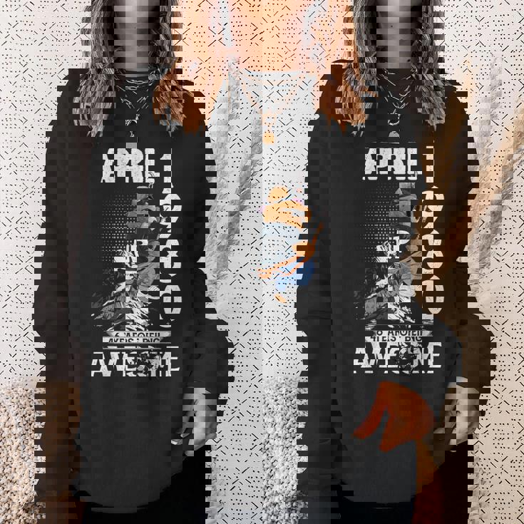 46Th Birthday Legends April 1980Intage 46 Years Old スウェットシャツ 彼女への贈り物