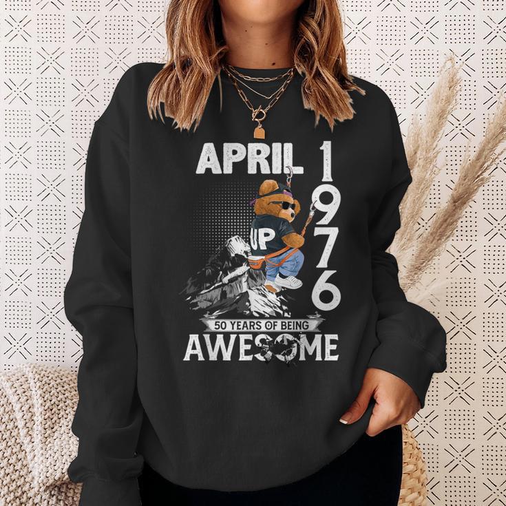 50Th Birthday Legends April 1976Intage 50 Years Old スウェットシャツ 彼女への贈り物