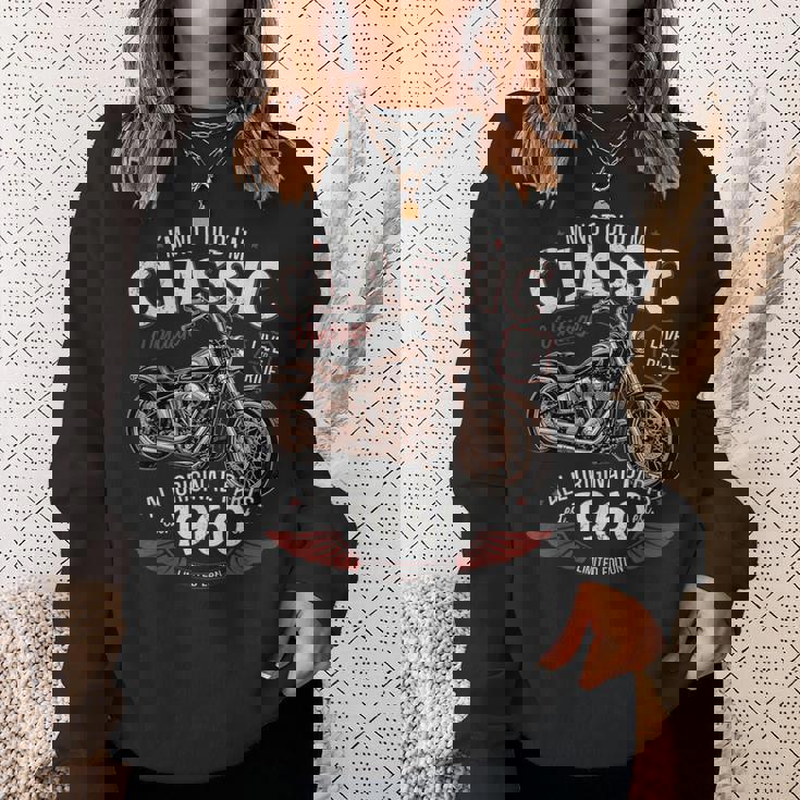 66 歳の誕生日男性オートバイ バイクに乗る人 1960 スウェットシャツ 彼女への贈り物