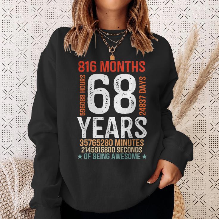 68歳の誕生日プレゼント 68歳 816ヶ月 レトロ ヴィンテージ スウェットシャツ 彼女への贈り物