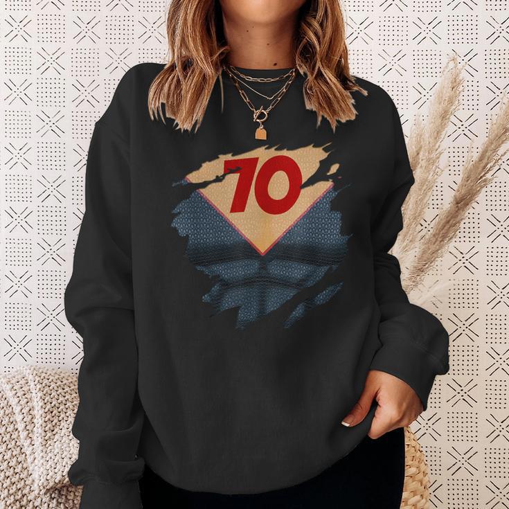 71st Birthday Comic Book Hero Born In 1954 Sweatshirt Gifts for Her