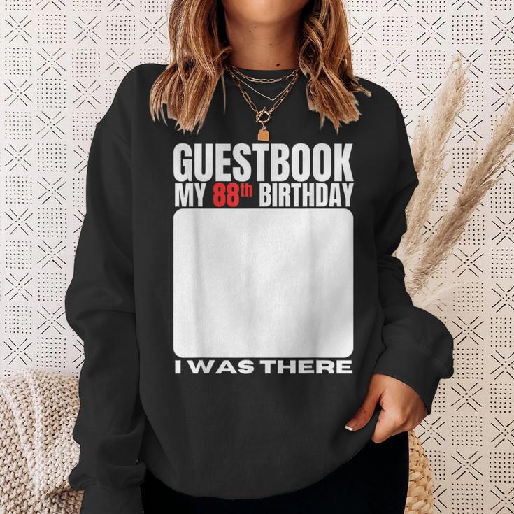 My 88th Birthday Guestbook 88 Years Birthday Party Sign My Sweatshirt Gifts for Her