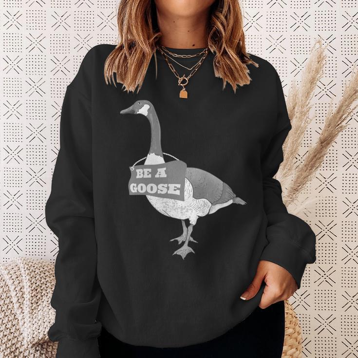 Be A Goose 長袖tシャツ スウェットシャツ 彼女への贈り物