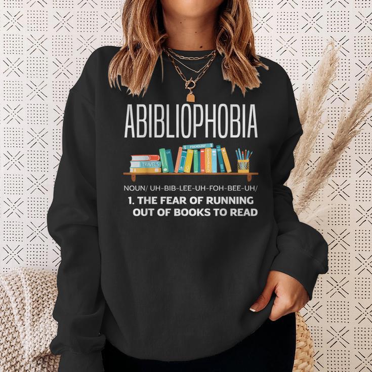 Abibliophobia Book Lover Avid Reader Bookworm Book Reader Sweatshirt Gifts for Her Abibliophobia Book Lover Avid Reader Bookworm Book Reader Sweatshirt Gifts for Her