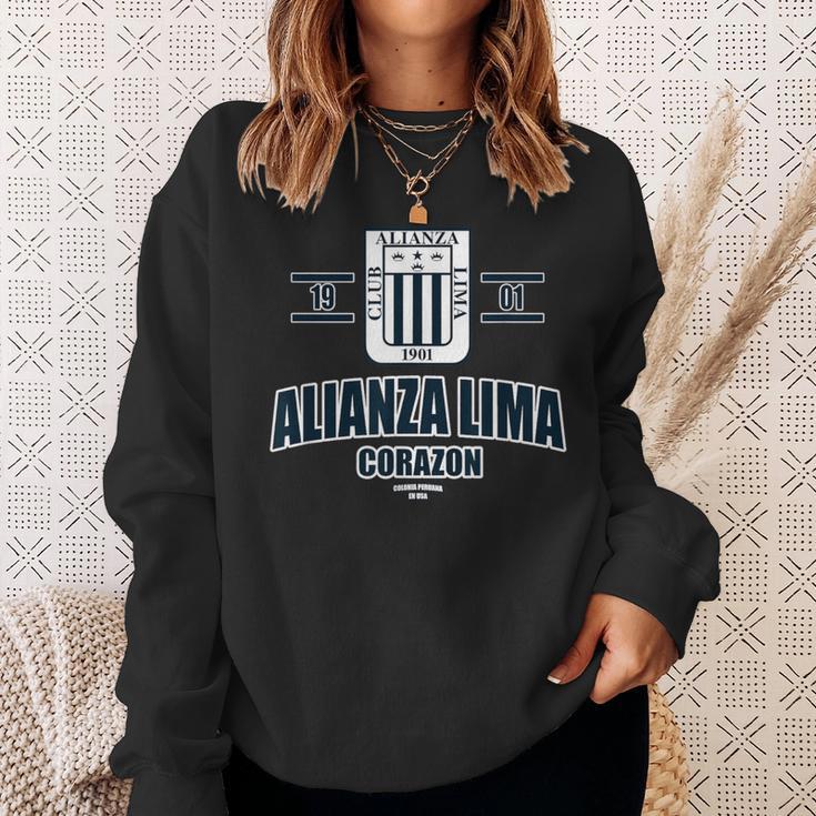 Alianza Lima Peru メンズ レディース サッカー ペルーエスクード スウェットシャツ 彼女への贈り物