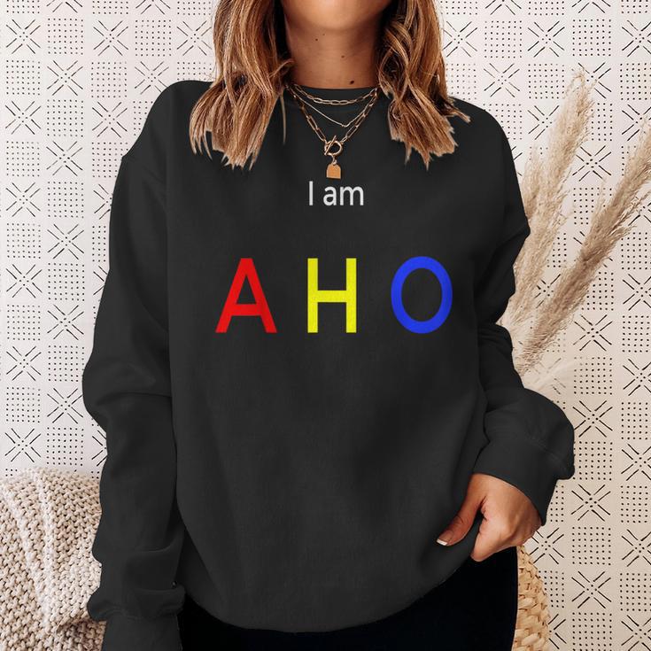I Am Aho アニメ愛好家への面白い誕生日プレゼント。 スウェットシャツ 彼女への贈り物