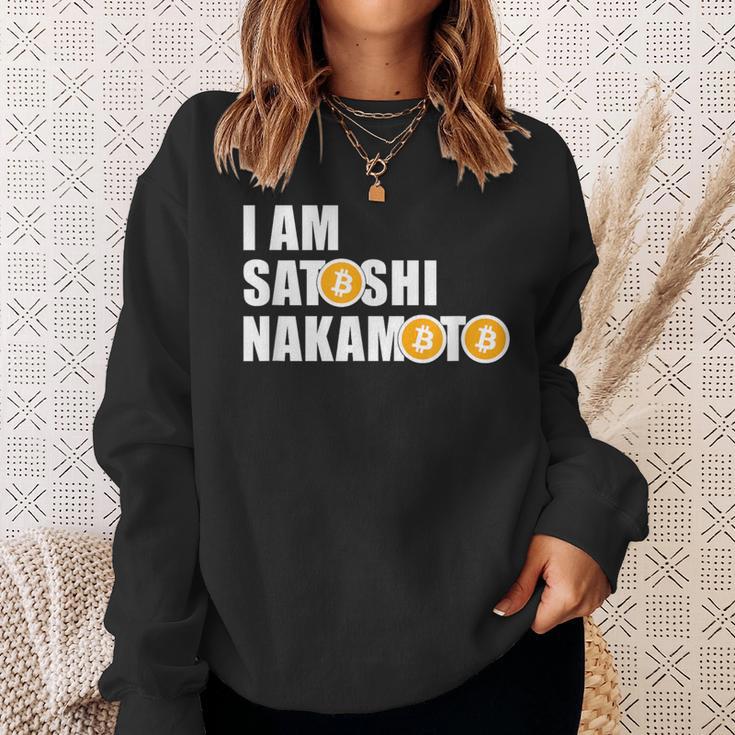I Amatoshi Nakamoto Bitcoin Creator Meme スウェットシャツ 彼女への贈り物