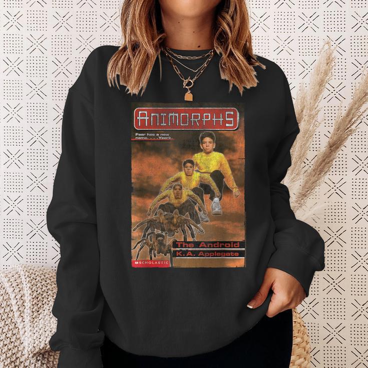 Animorphs The Android Tarantula Transformation Book Cover Sweatshirt Gifts for Her