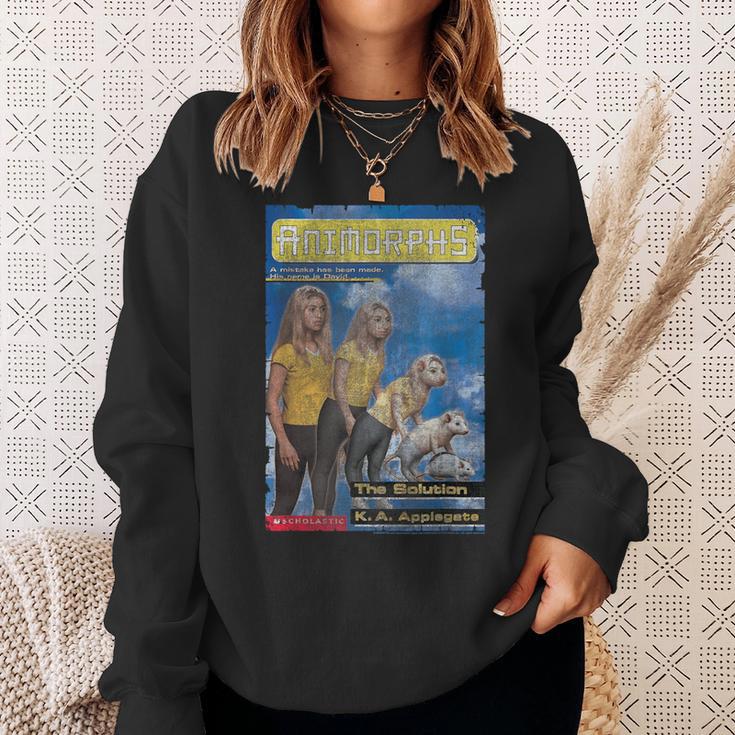Animorphs The Solution Opossum Transformation Book Cover Sweatshirt Gifts for Her