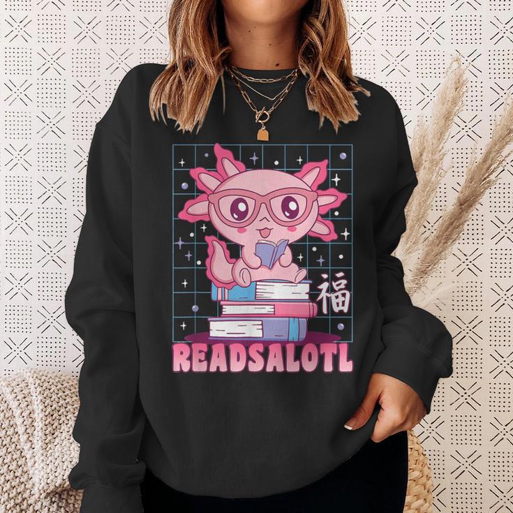 Axolotl Books Readsalotl Reading Bookworm Boys Girls Kids Sweatshirt Gifts for Her