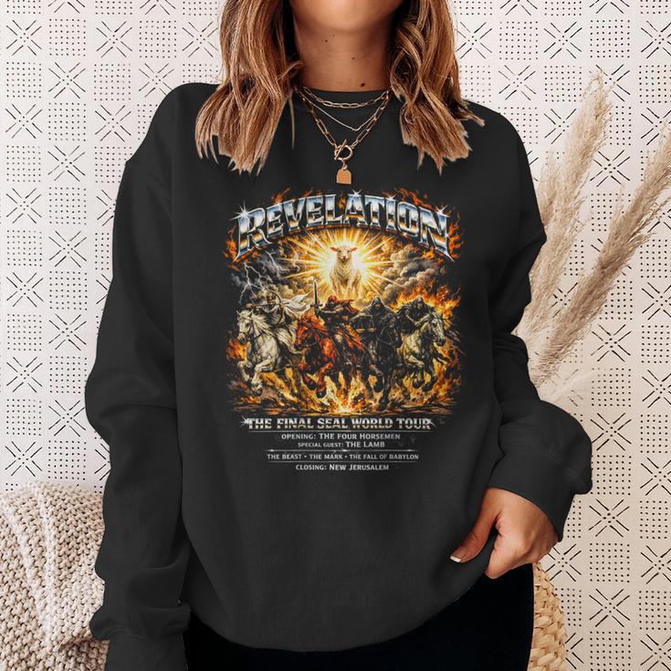 ON Back Book Of Revelation 4 Horsemen Of The Apocalypse Sweatshirt Gifts for Her