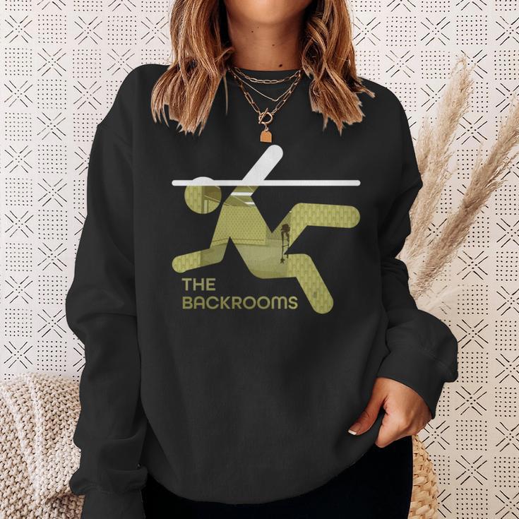 Backroomsのグラフィック。 長袖tシャツ スウェットシャツ 彼女への贈り物