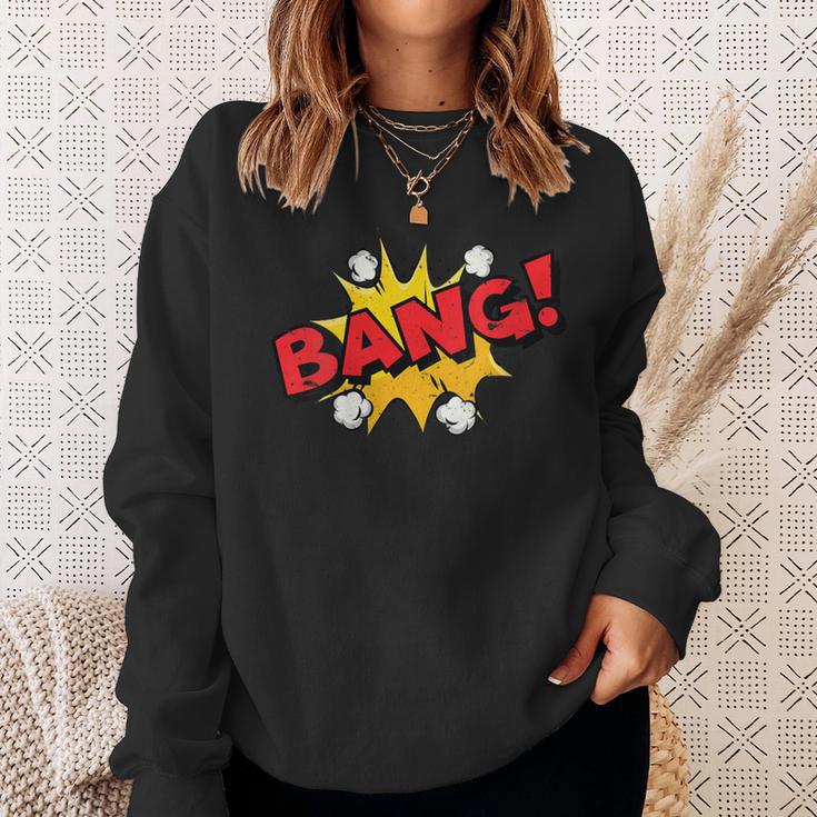 BANG Comic Book Cartoon Pop Art Vintage Sweatshirt Gifts for Her