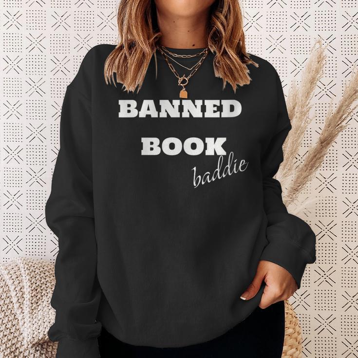 Banned Book Baddie Sweatshirt Gifts for Her