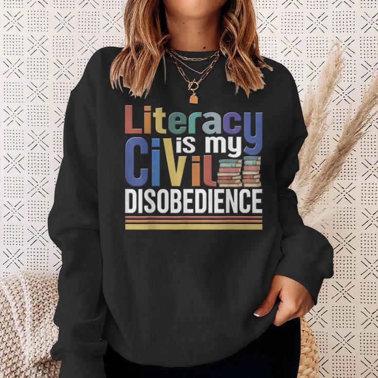 Banned Books Week Read Reading Book Lover Librarian Sweatshirt Gifts for Her